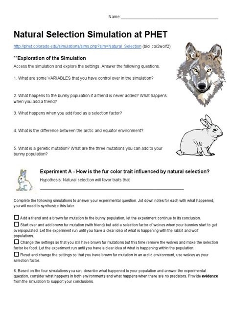 natural selection simulation lab answers lelongore