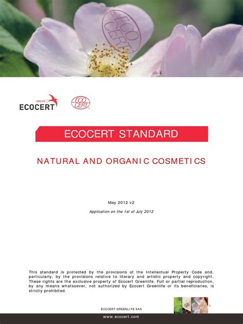 Download Natural And Organic Cosmetics Ecocert Standard 