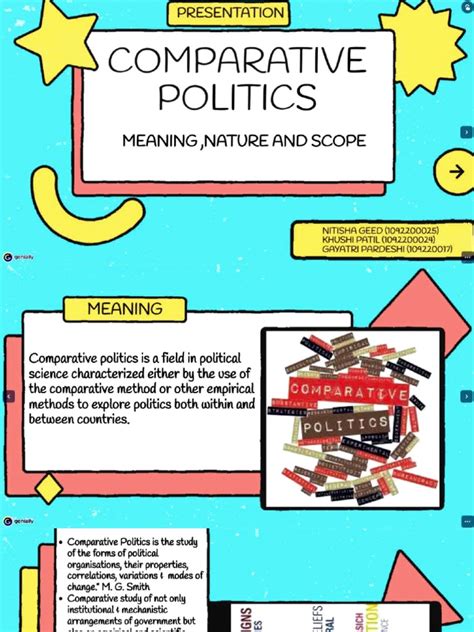 Nature And Scope Of Comparative Government And Politics