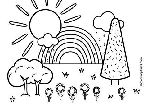 nature coloring sheets