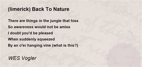 Nature Limerick Poems Limerick Poems About Nature Poetrysoup Limerick Poem About Nature - Limerick Poem About Nature