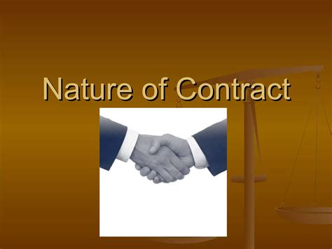 Nature Of Contract