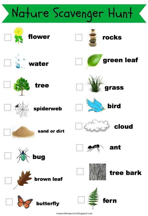 Nature Scavenger Hunt Early Science Matters Science Scavenger Hunts - Science Scavenger Hunts