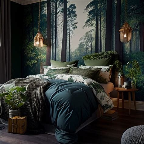 Nature Themed Bedroom