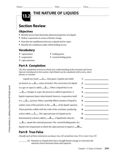 Download Nature Of Liquids Section Review Key 