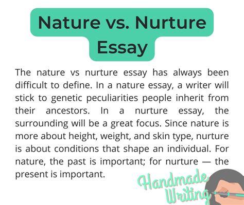 Read Nature Vs Nurture Paper Examples 