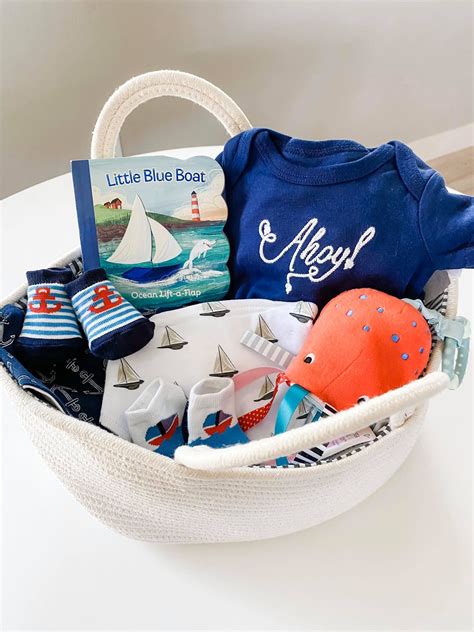 Nautical Baby Boy Gift Baskets