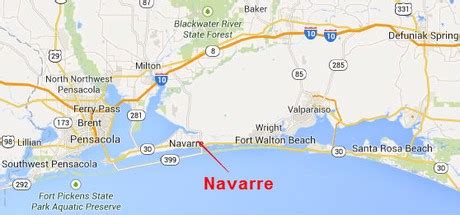 navarre florida map