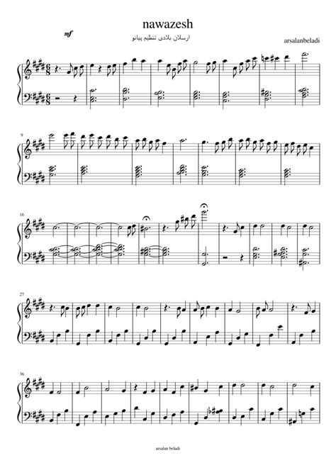 navazesh Sheet music for Piano (Solo) Musescore.com