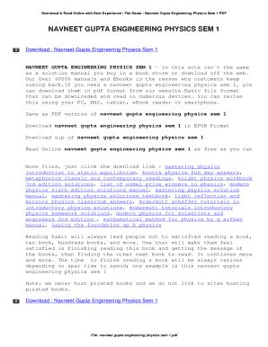 Download Navneet Gupta Engineering Physics Sem 1 