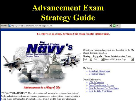 Navy Advancement Strategy Guide