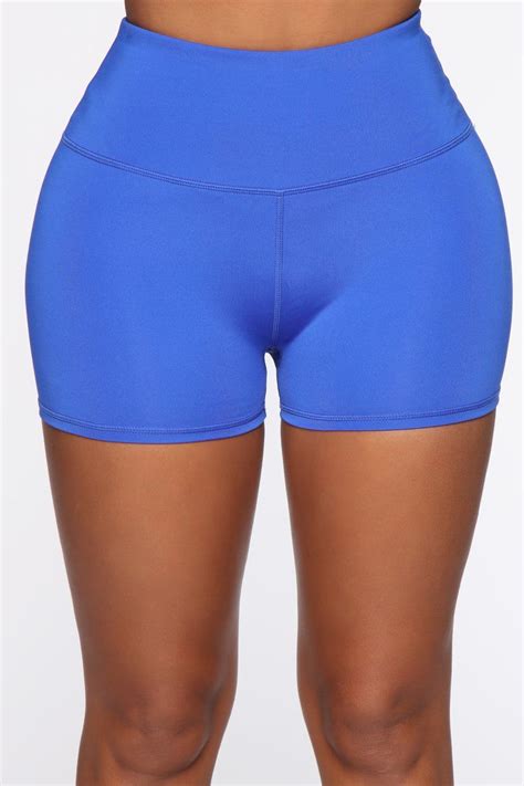Navy blue booty shorts