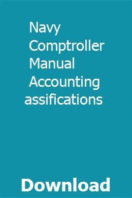 Navy Comptroller Manual Vol 2 Accounting Classifications