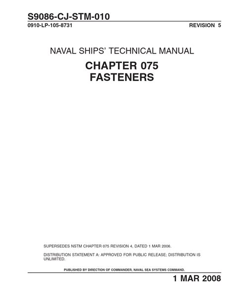 Navy Standard Technical Manual