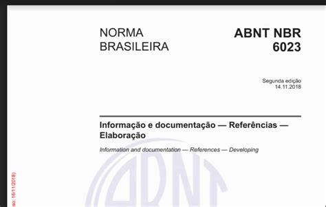 Nbr 6023 Da Abnt