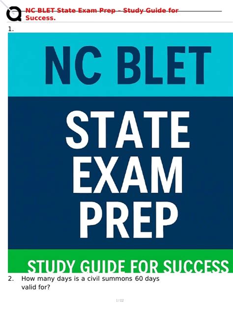 Full Download Nc Blet Study Guide 