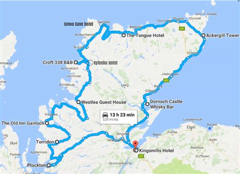 Nc500 Scotland Map