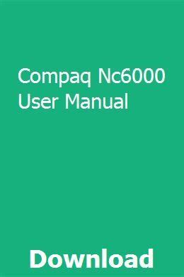 Read Nc6000 User Guide 