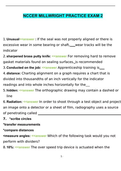 Full Download Nccer Millwright Test Study Guide 