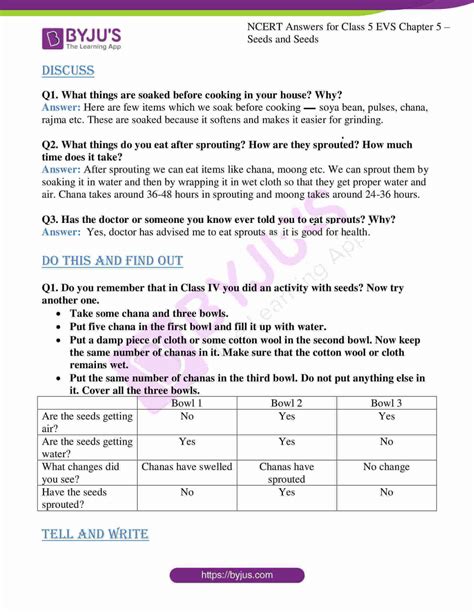 Ncert Class 5 Evs Question Bank With Answers