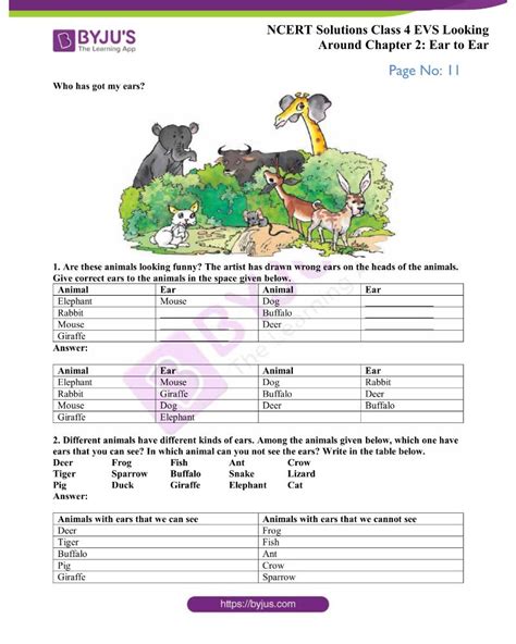 Ncert Evs Class 4 Lesson Answer