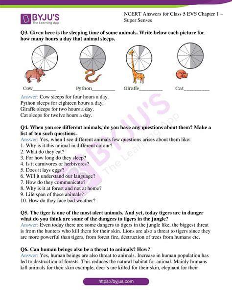 ncert evs class 5 lesson answer