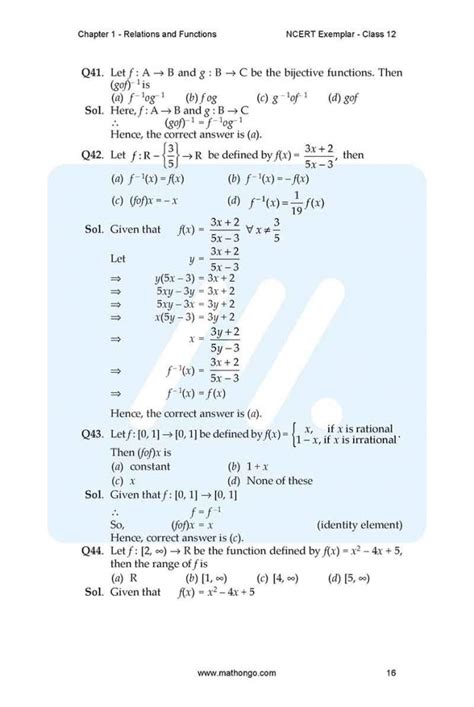 Ncert Exemplar Class 12 Maths