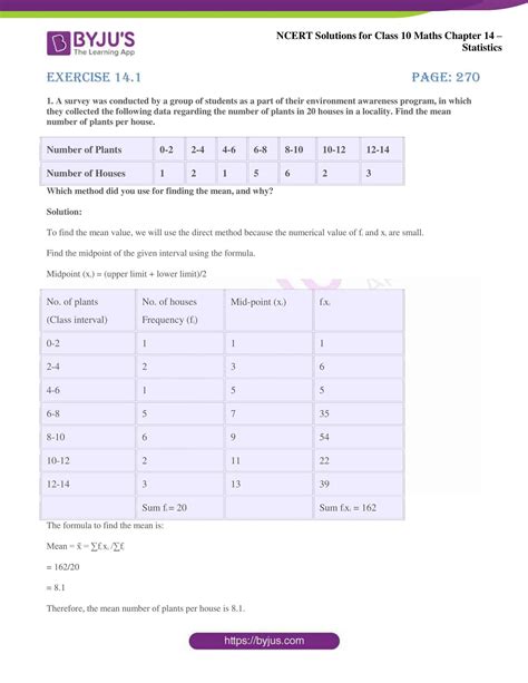 Full Download Ncert Solutions For Class 10 Maths Chapter 14 