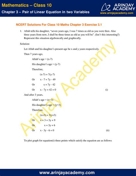 Full Download Ncert Solutions For Class 10 Maths Chapter 3 