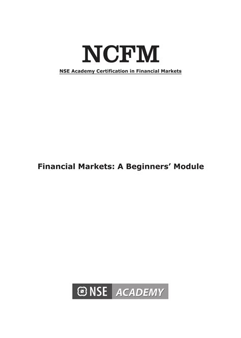 ncfm study material