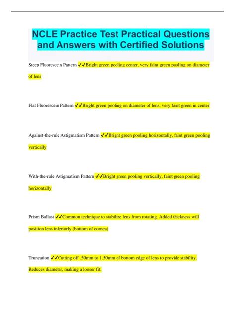 Ncle Practice Test