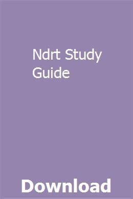ndrt study guide