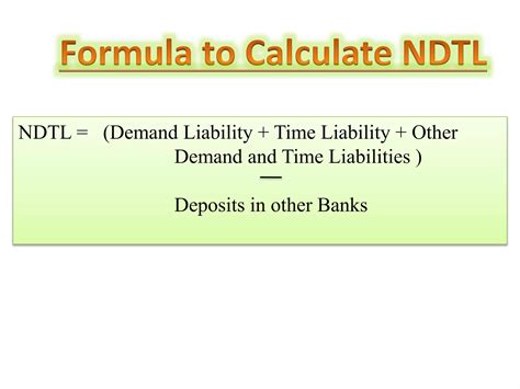 Ndtl In Banking
