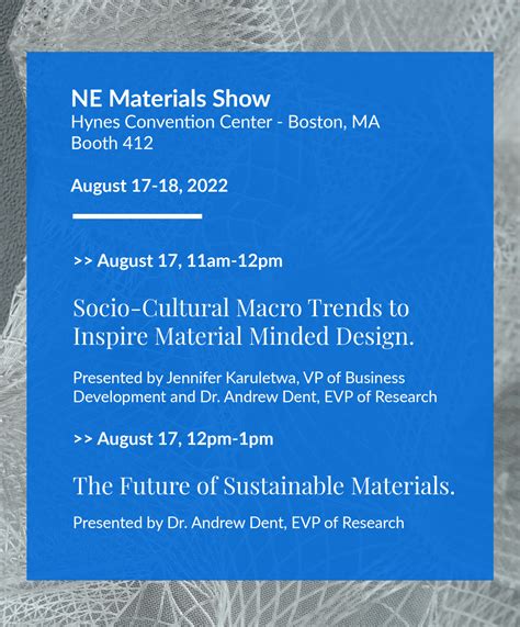 ne materials show