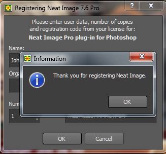 neat image registration code