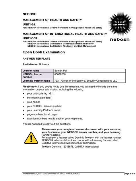 Full Download Nebosh General Certificate Past Papers And Answers 