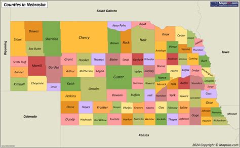 nebraska county map