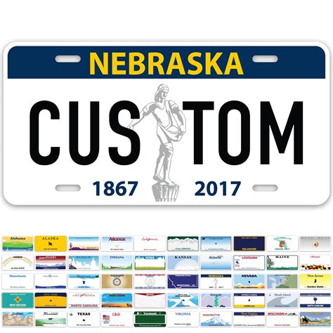 nebraska plates custom