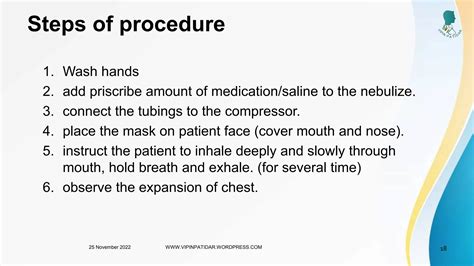 Nebulization Procedure Ppt