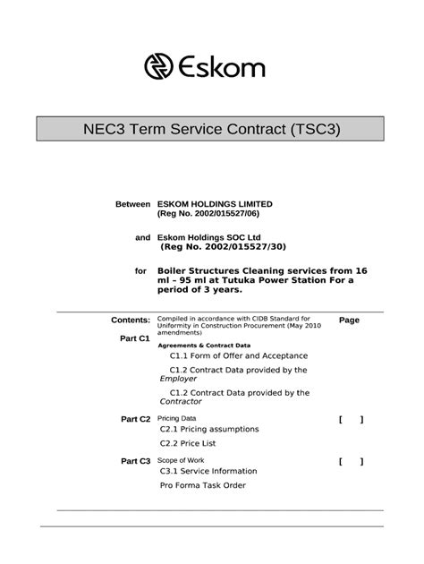 nec conditions of contract pdf