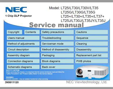 nec lt35 service manual