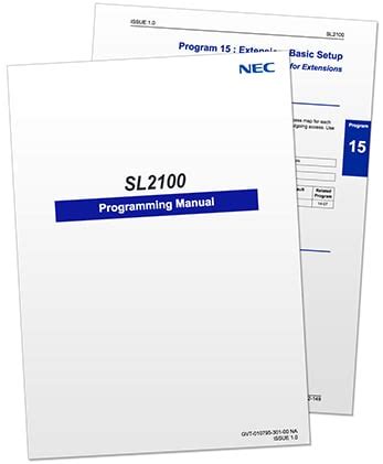 Nec Sv8300 Programming Manual
