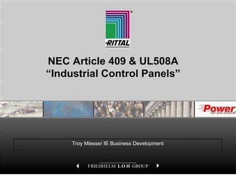Read Nec Article 409 And Ul 508A 4 Siemens 