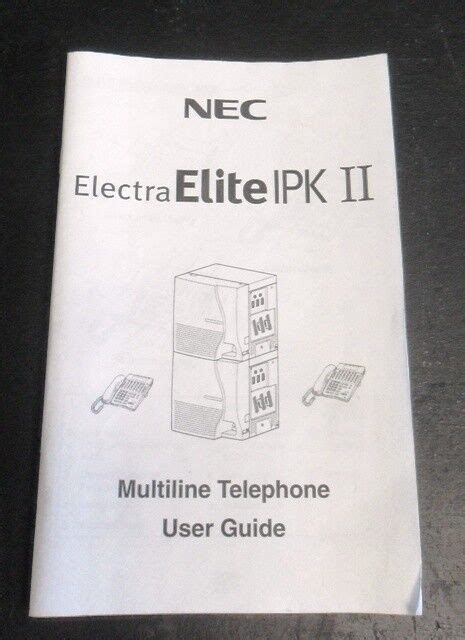 Read Nec Electra Elite Ipk Ii Multiline Telephone User Guide 