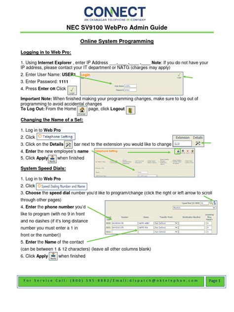 Read Online Nec Sv8100 Webpro User Guide 