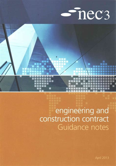 nec3 engineering and construction contract guidance notes