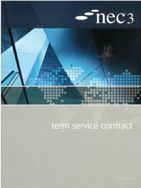 nec3 term service contract