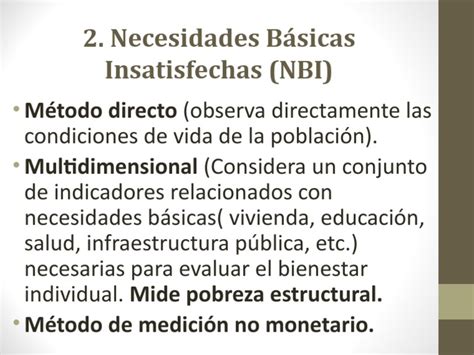 Necesidades Basicas Insatisfecha