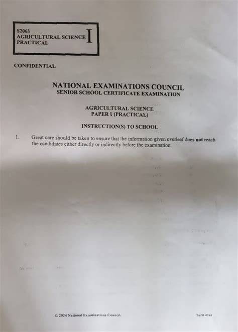 neco agricultural science practical