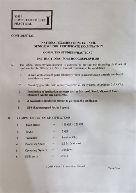 Neco Practical Computer